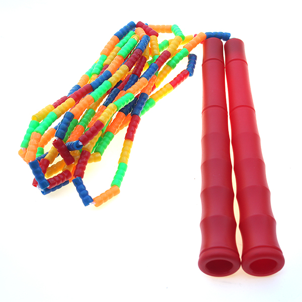 Big handle slub skipping rope